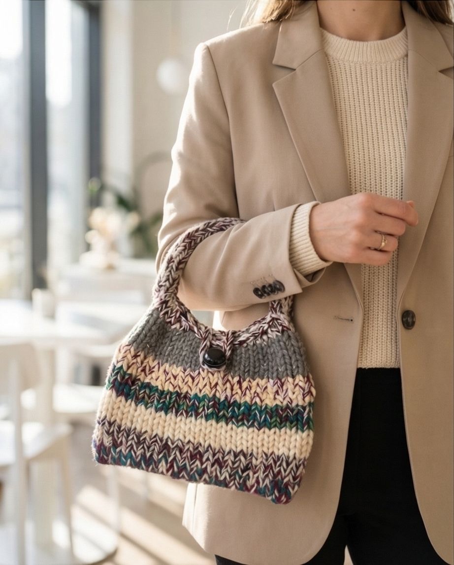 VT BAGS – MODELLO “EARTH STRIPES HANDMADE BAG”