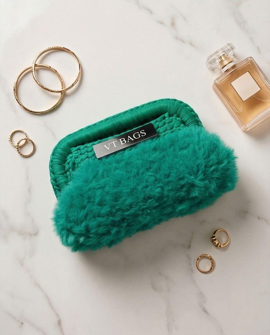 BORSE VT – MODELLO “EMERALD FUR MINI BAG”