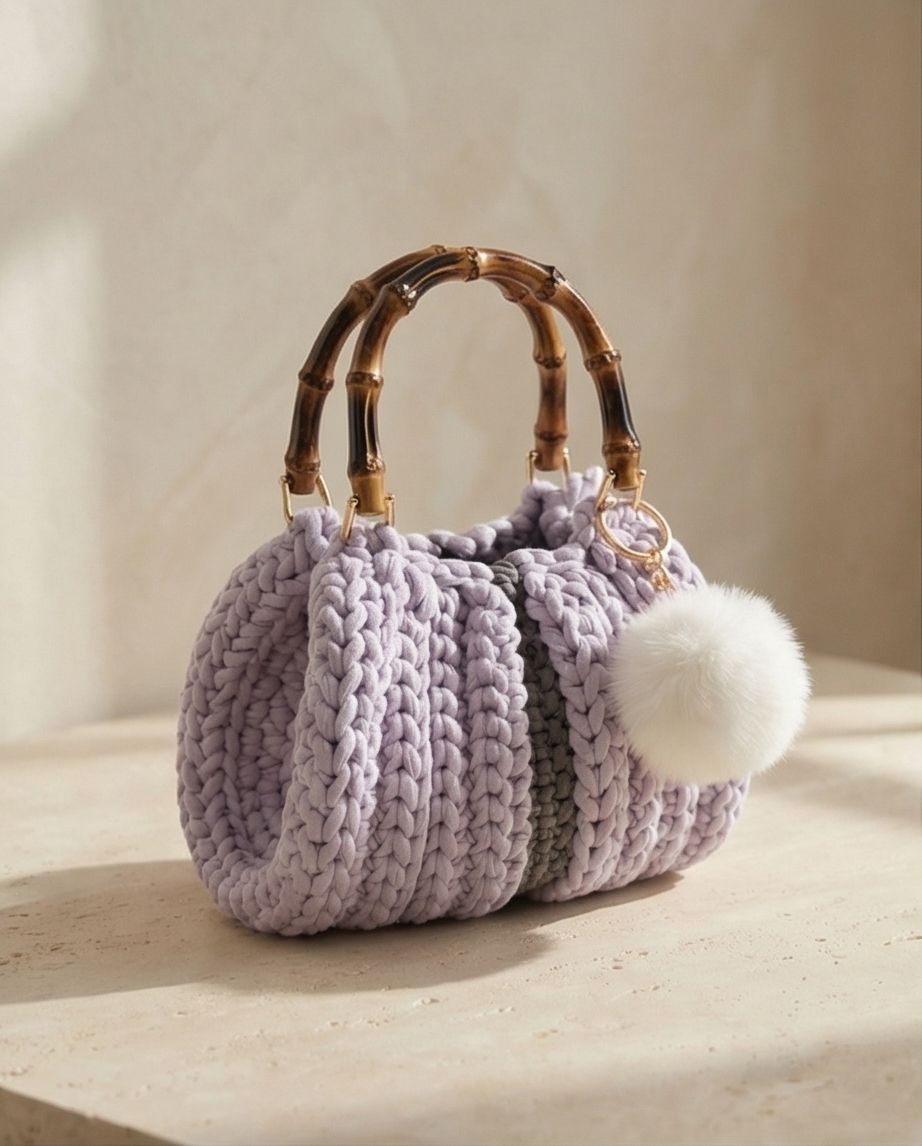 VT BAGS – MODELLO “LAVENDER BAMBOO BUCKET”