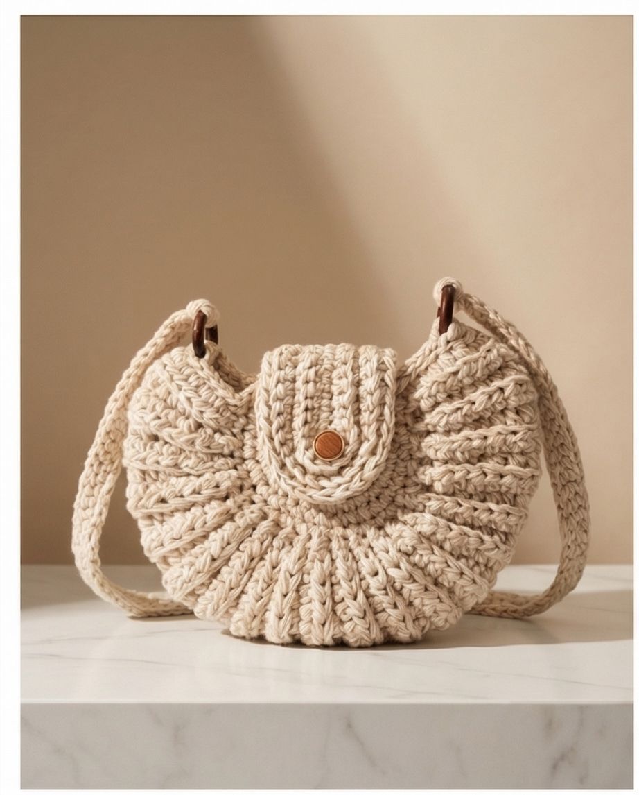 VT BAGS – MODELLO “MOON CREAM HANDMADE BAG”