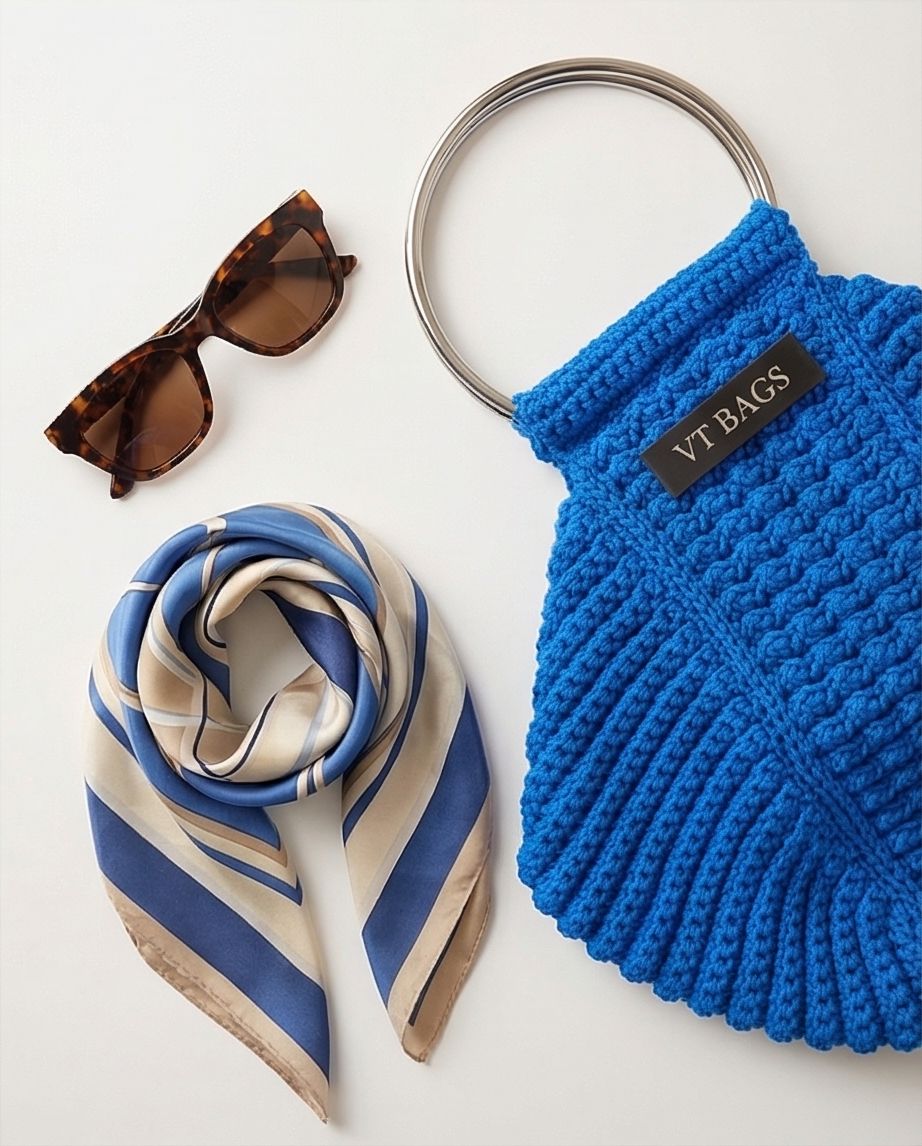 VT BAGS – MODELLO “ROYAL BLUE SCULPT BAG”