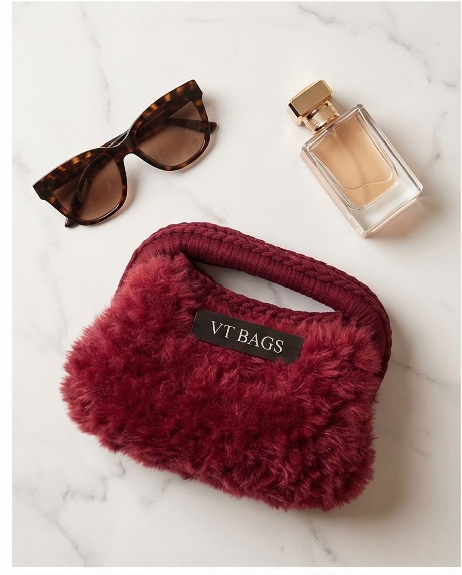 VT BAGS – MODELLO “RUBY FUR MINI BAG”