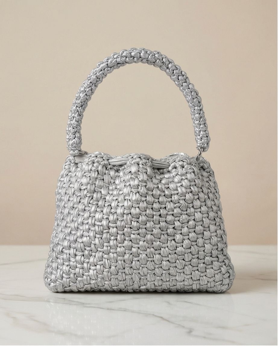 VT BAGS – MODELLO “SILVER AURORA HANDBAG”