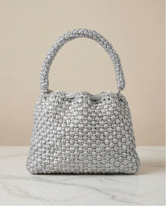 VT BAGS – MODELLO "SILVER AURORA HANDBAG"