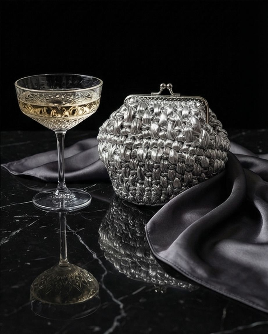 VT BAGS – MODELLO “SILVER MOON MINI CLUTCH”