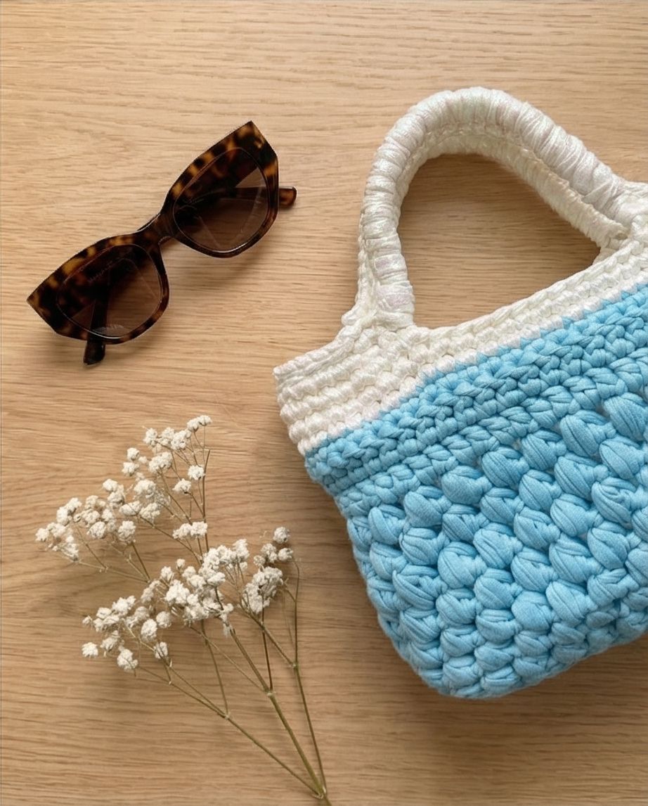 VT BAGS – MODELLO “SKY PEARL HANDMADE BAG”
