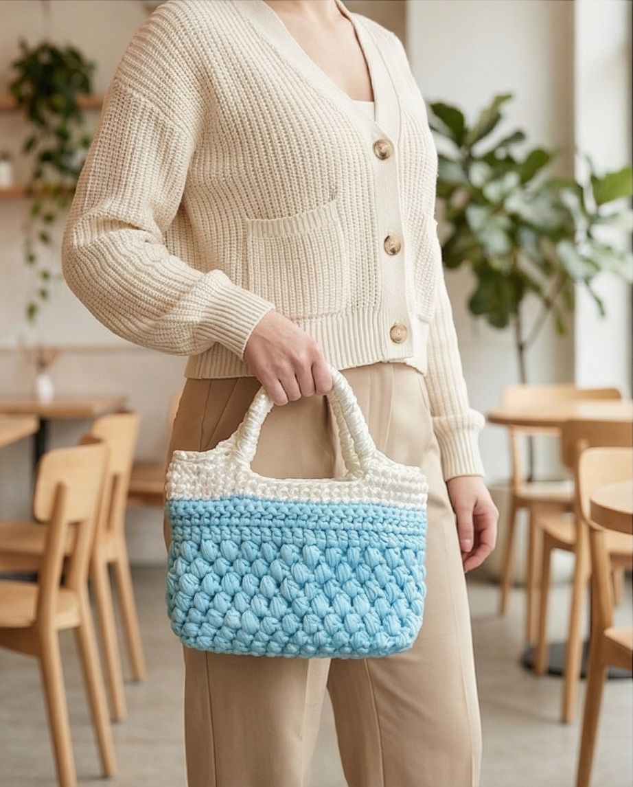 VT BAGS – MODELLO “SKY PEARL HANDMADE BAG”