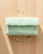 VT BAGS – MODELLO "SOFT MINT PEARL CLUTCH"