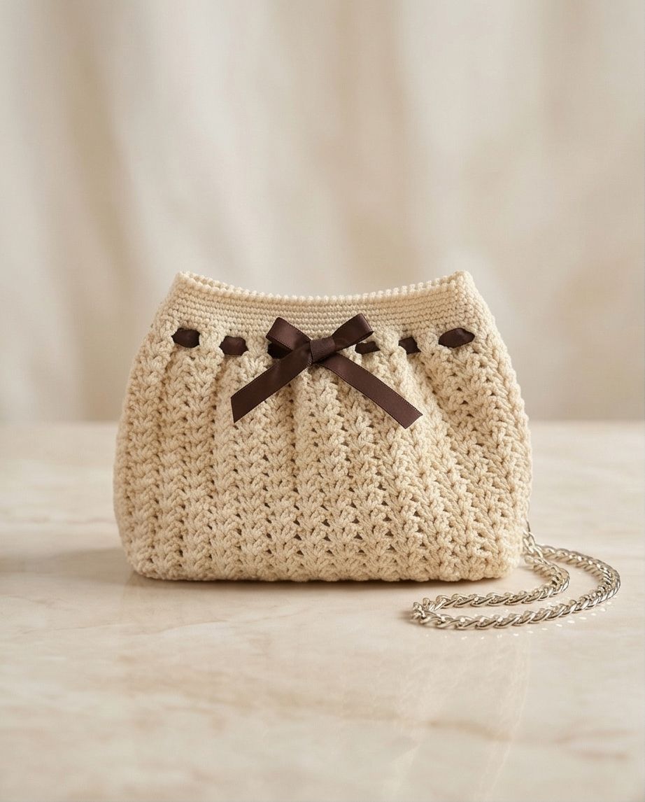 VT Bags Ivory Elegance Chain Bag