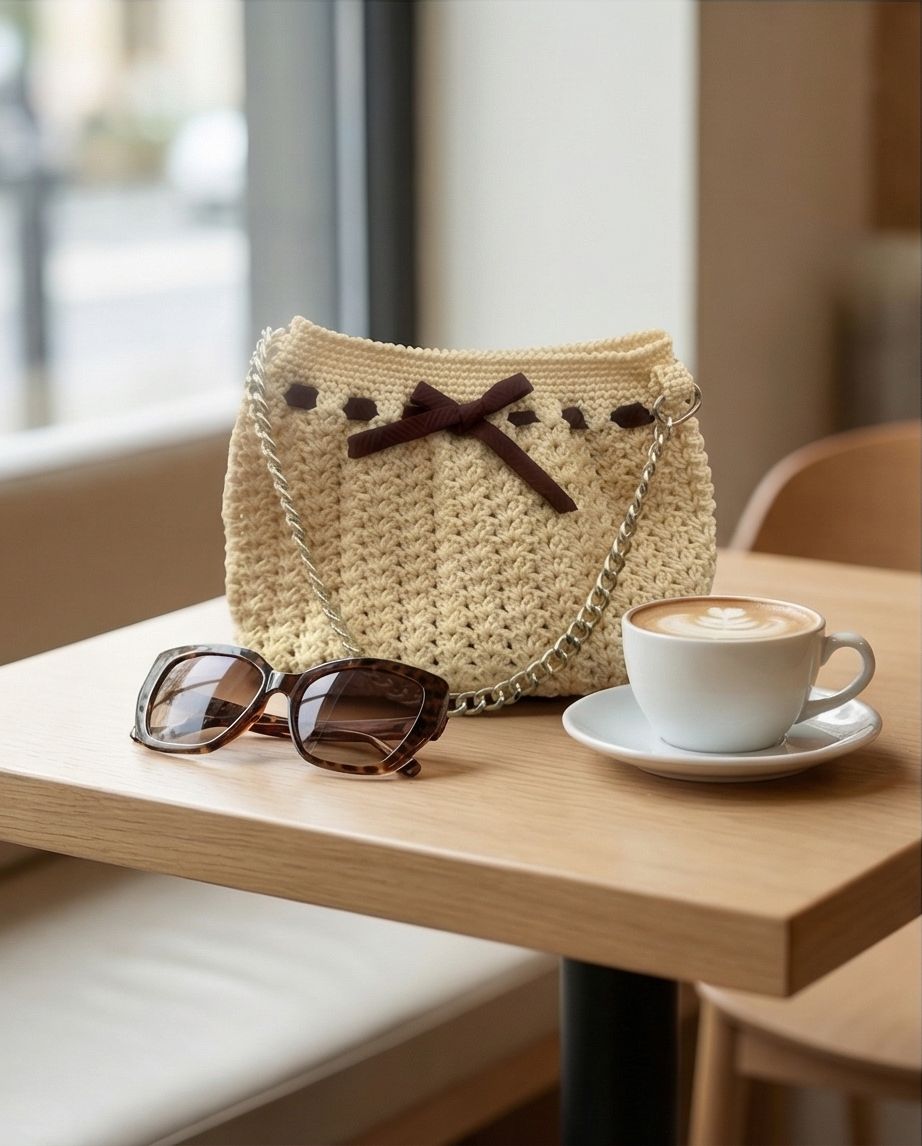 VT Bags Ivory Elegance Chain Bag