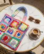 VT Bags Rainbow Granny Tote Bag