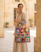 VT Bags Rainbow Granny Tote Bag