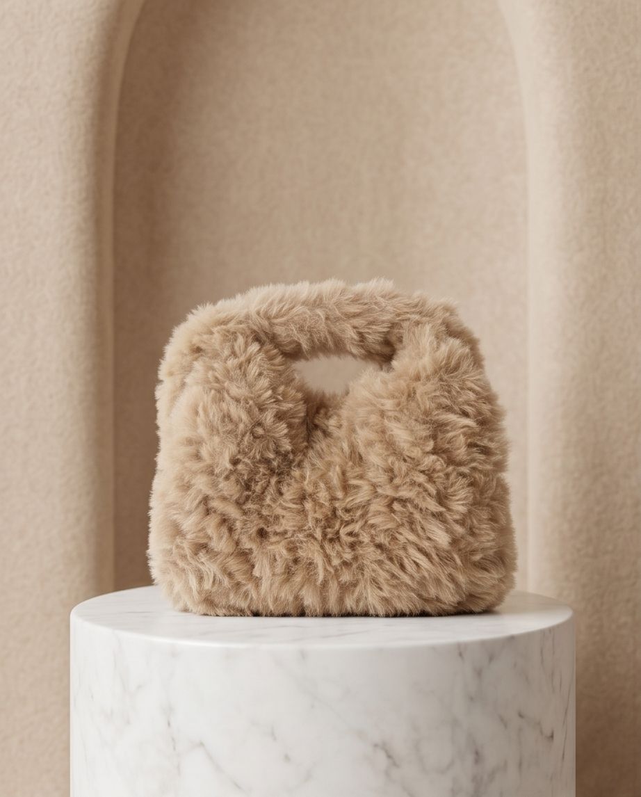 VTBags Teddy Cloud Mini Bag Beige Nude