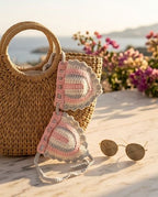VTBags Blush Cloud Handmade Crochet Bikini Top