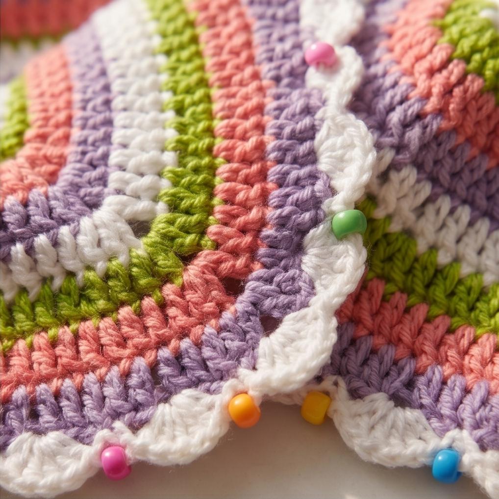 VTBags Candy Bloom Handmade Crochet Bikini Top