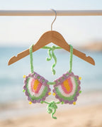 VTBags Candy Bloom Handmade Crochet Bikini Top
