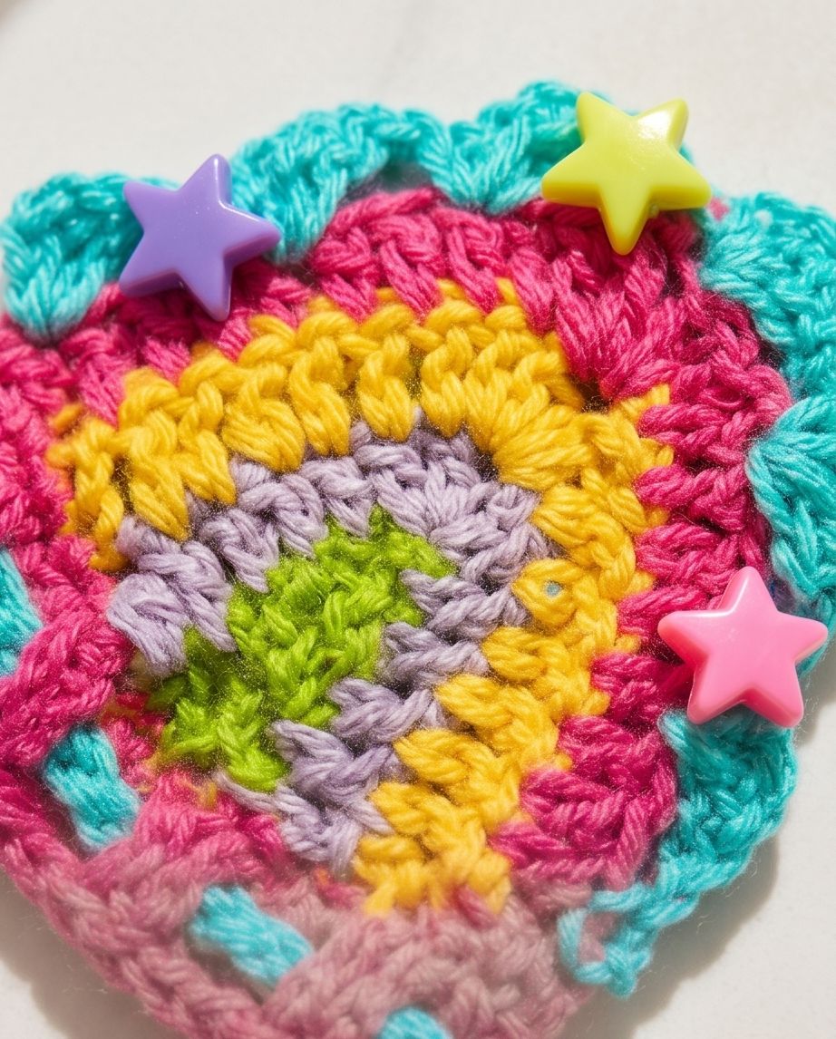 VTBags Candy Star Handmade Crochet Bikini Top