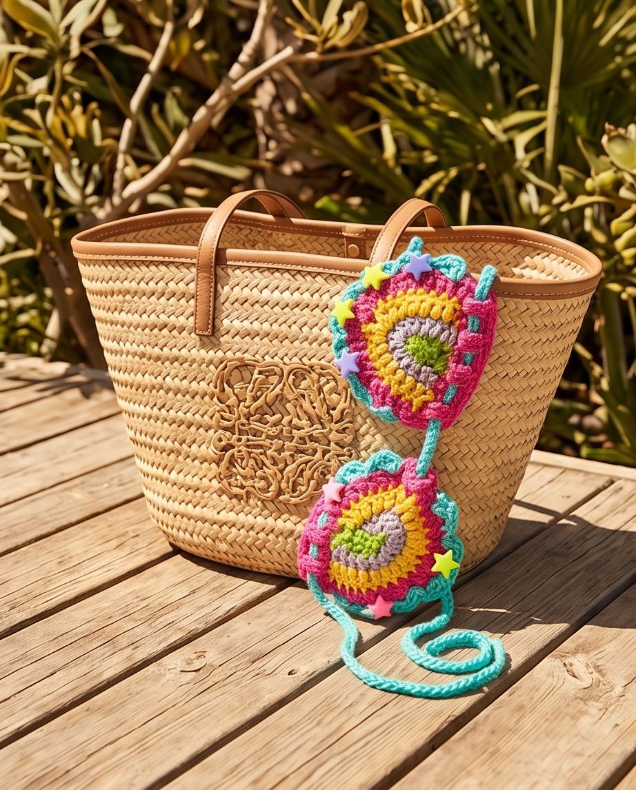 VTBags Candy Star Handmade Crochet Bikini Top