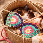 VTBags Electric Lagoon Handmade Crochet Bikini Top