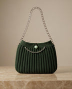 Emerald Chain Artisan Bag