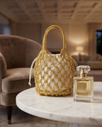 VTBags Golden Aura Crochet Mini Bag