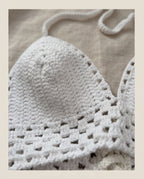 VTBags Ivory Bloom Handmade Crochet Top