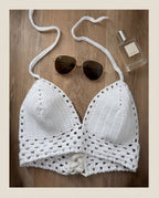 VTBags Ivory Bloom Handmade Crochet Top