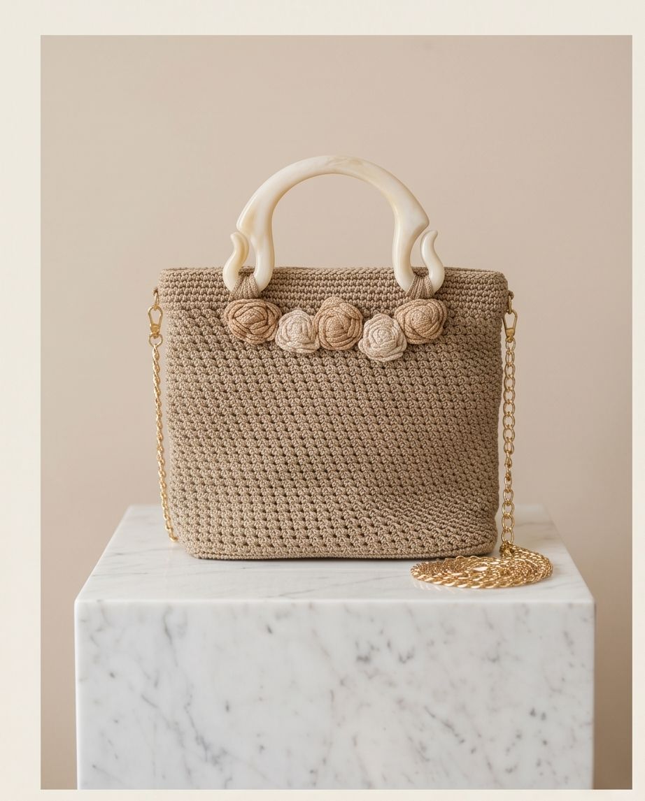 VTBags Ivory Bloom Luxury Bag