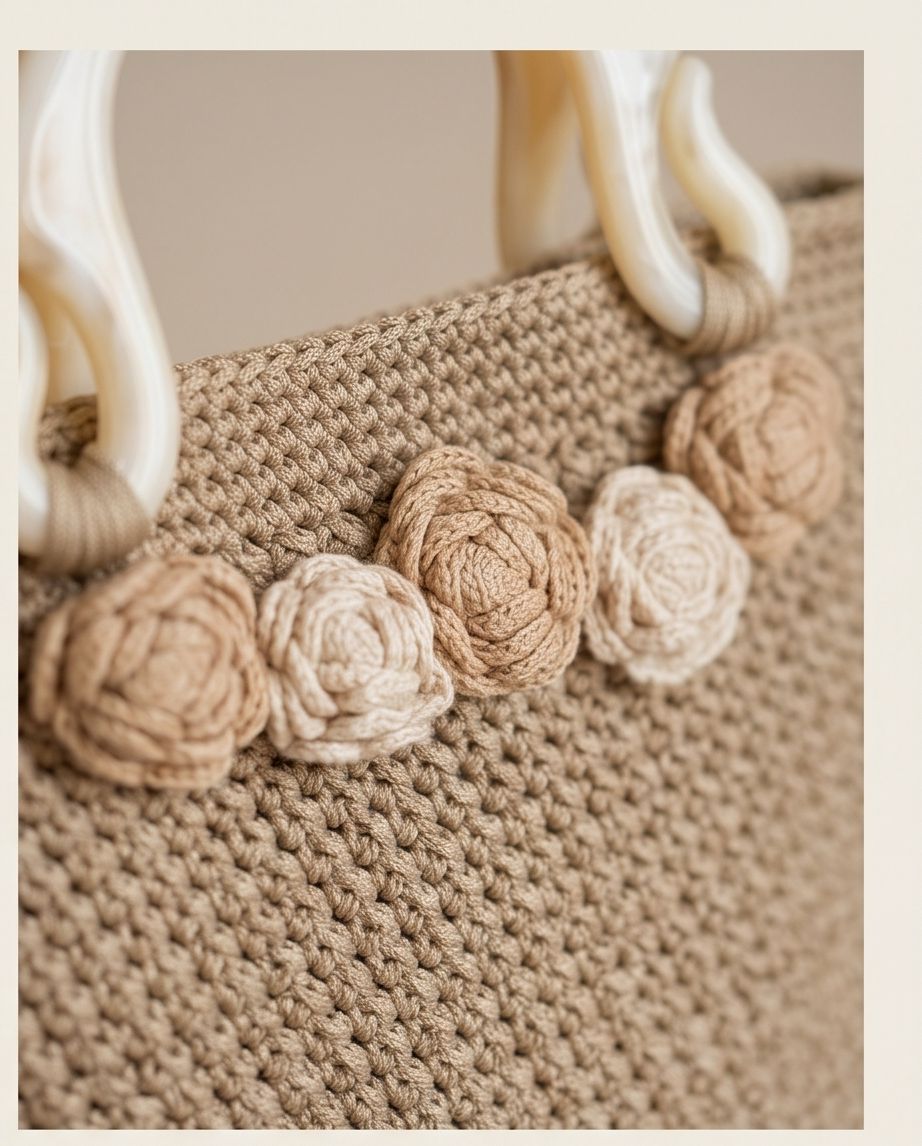 VTBags Ivory Bloom Luxury Bag
