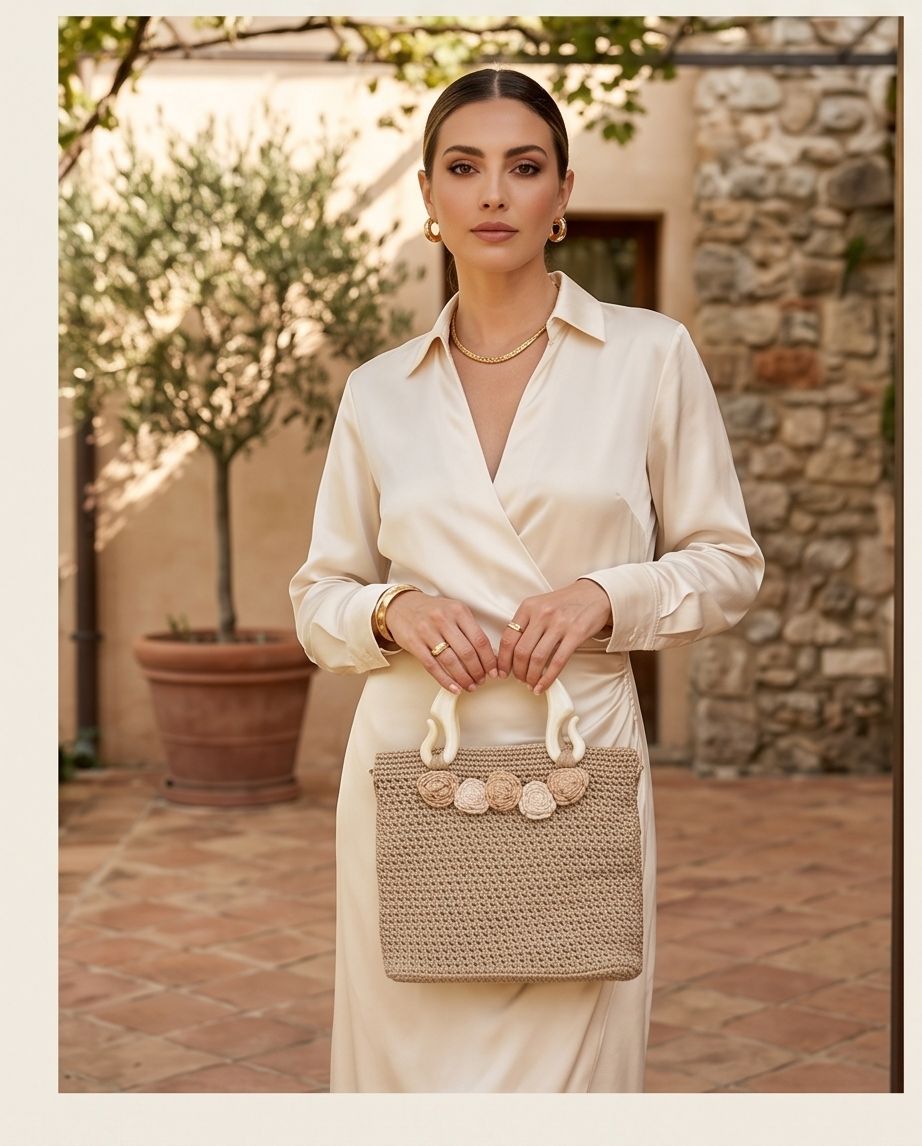 VTBags Ivory Bloom Luxury Bag