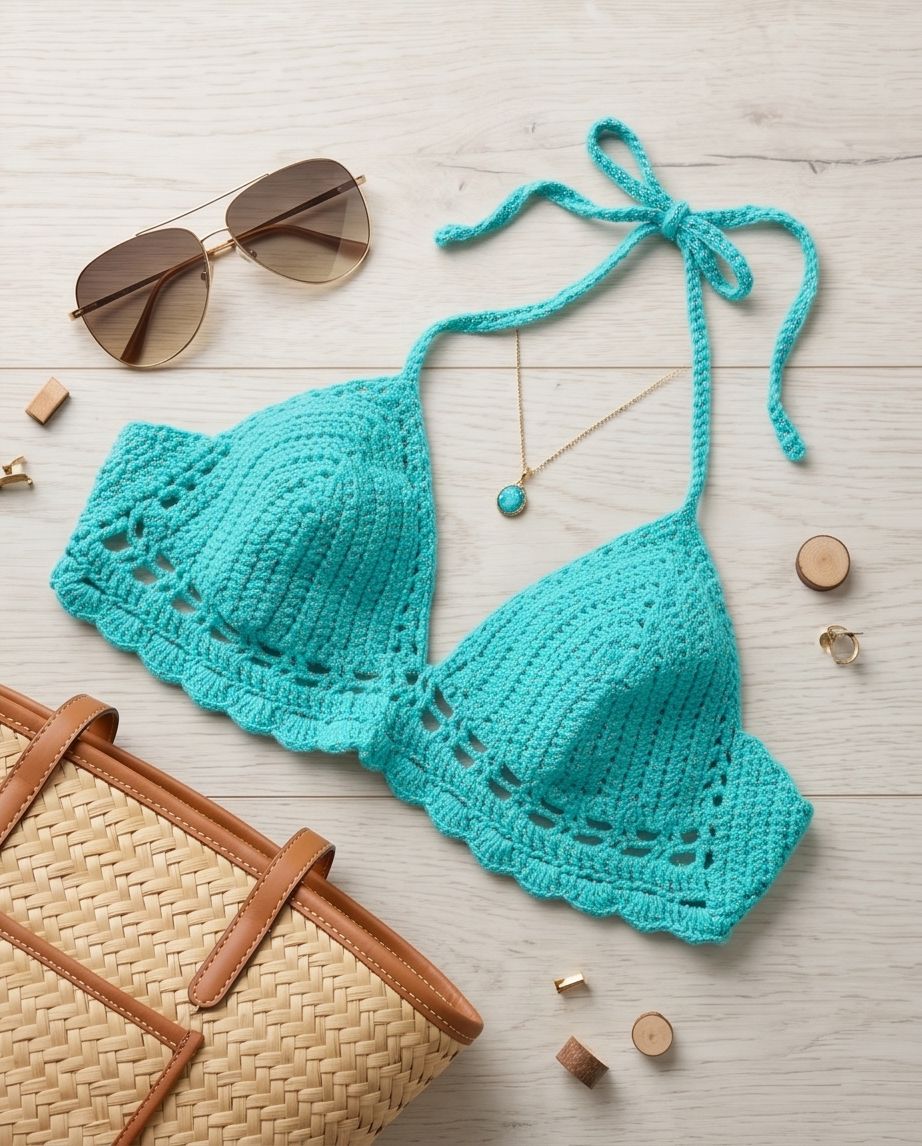VTBags Lagoon Breeze Handmade Crochet Top