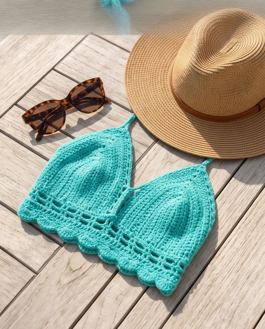 VTBags Lagoon Breeze Handmade Crochet Top
