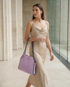 Lavender Chain Crochet Bag