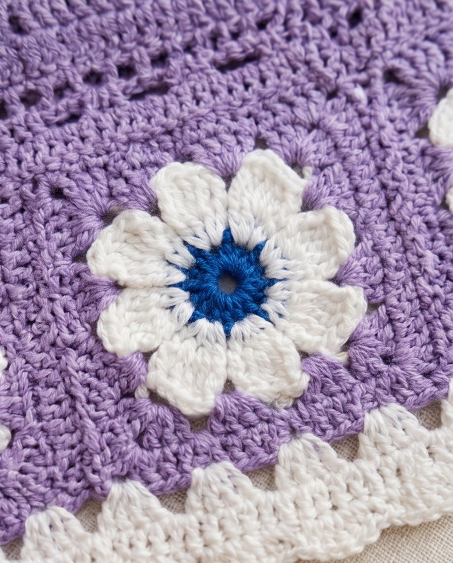 VTBags Lavender Daisy Handmade Crochet Bikini Set