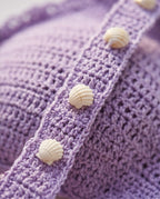 VTBags Lavender Shell Handmade Crochet Bikini Top