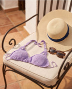 VTBags Lavender Shell Handmade Crochet Bikini Top