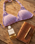 VTBags Lavender Shell Handmade Crochet Bikini Top