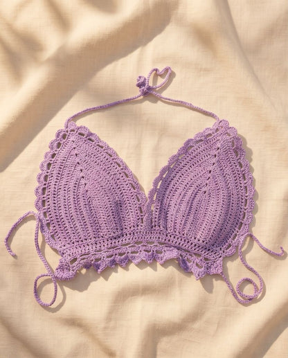 VTBags Lavender Stardust Handmade Crochet Top