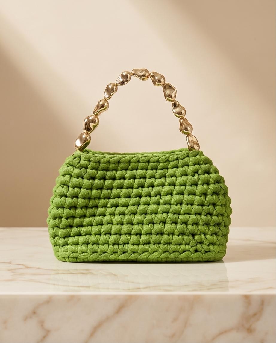 Luxury Handmade Crochet Mini Bag with Bold Summer Style