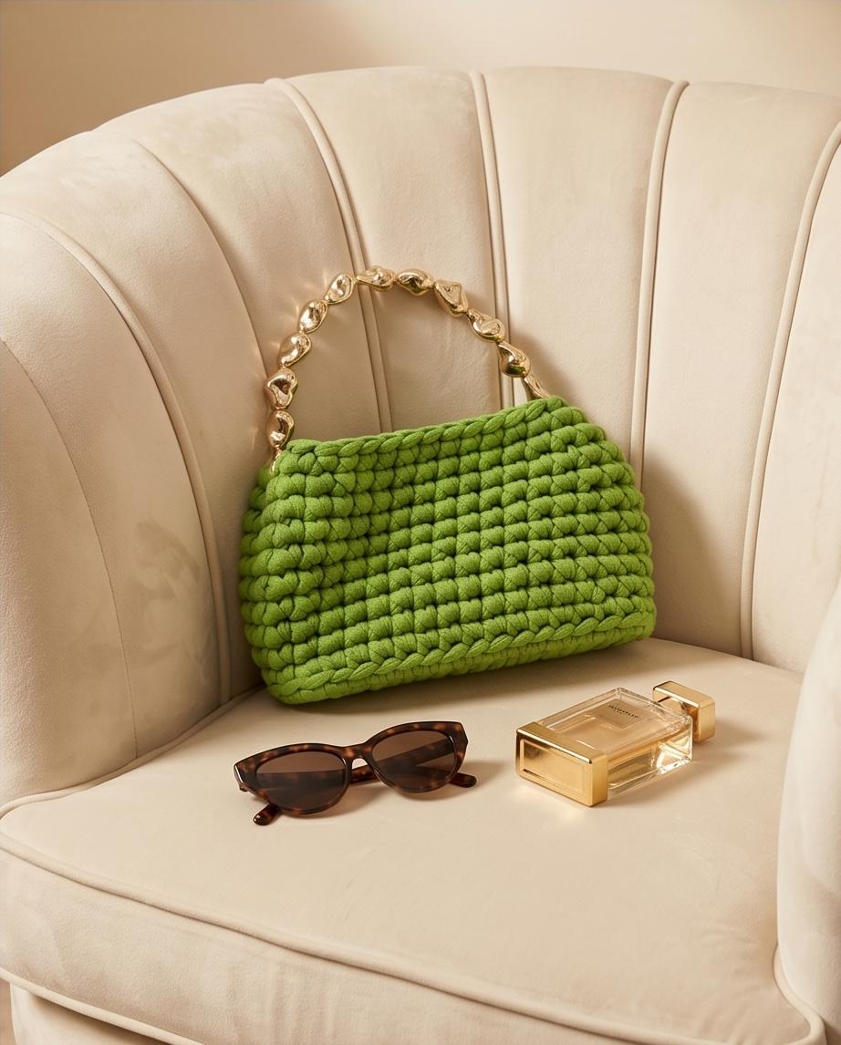 Luxury Handmade Crochet Mini Bag with Bold Summer Style
