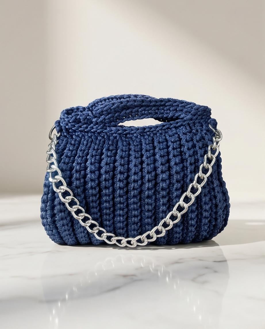 VTBags Midnight Chain Crochet Bag
