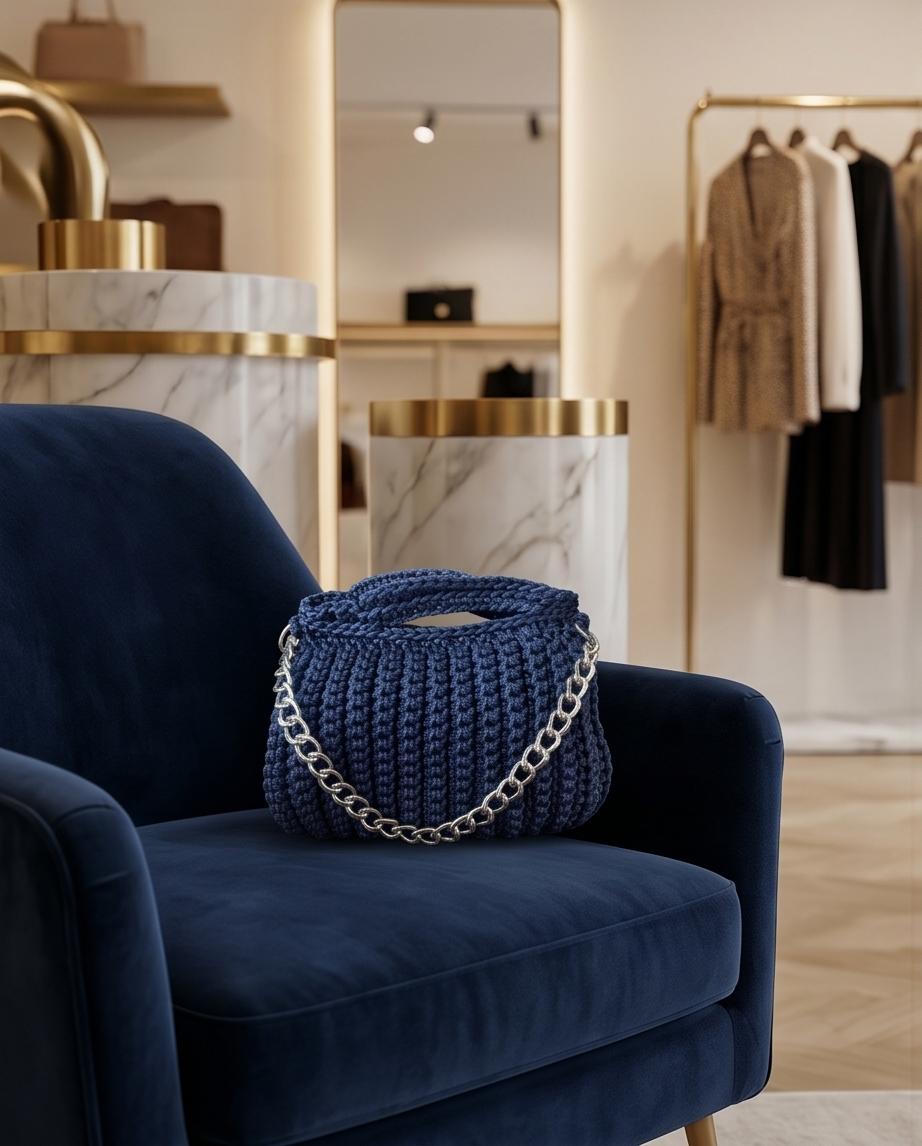 VTBags Midnight Chain Crochet Bag