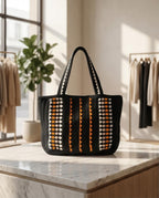 VTBags Midnight Nomad Crochet Tote Bag