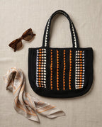VTBags Midnight Nomad Crochet Tote Bag