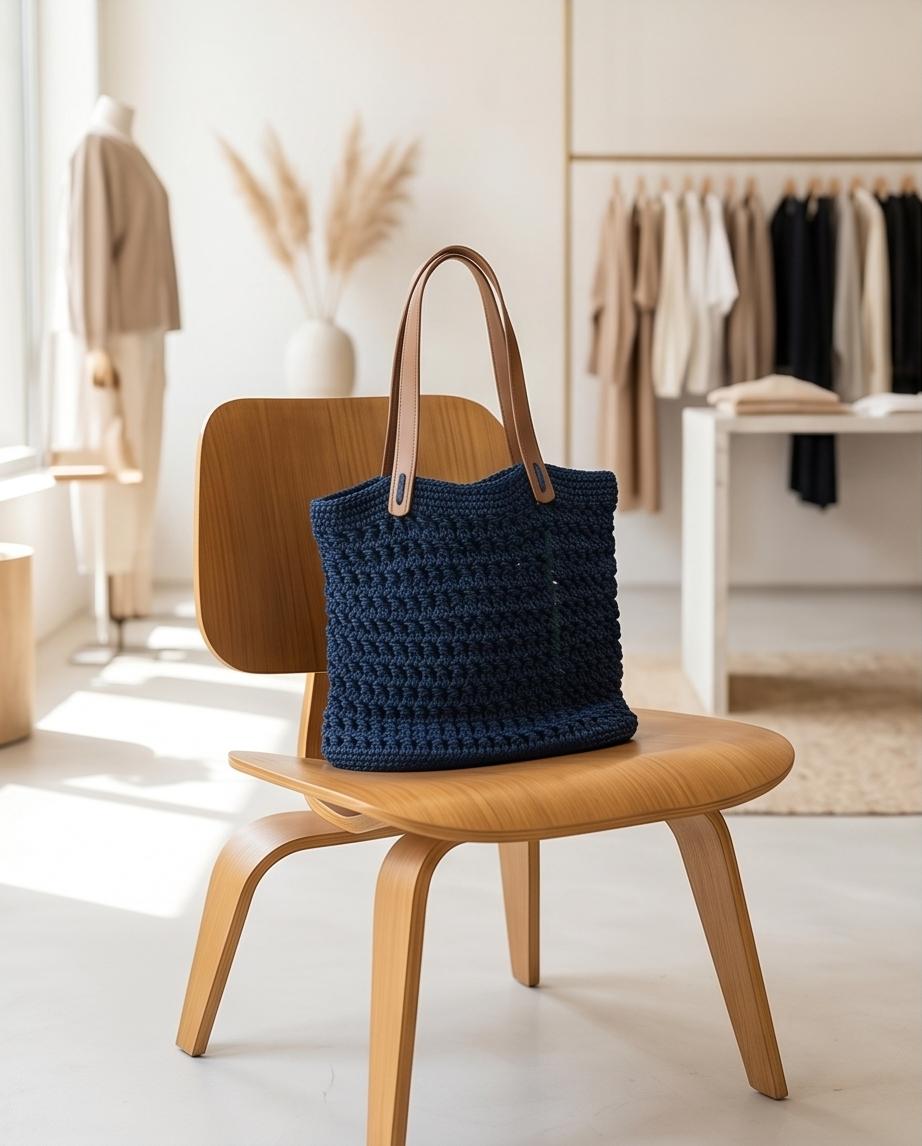 VTBags  Midnight Ocean Crochet Tote