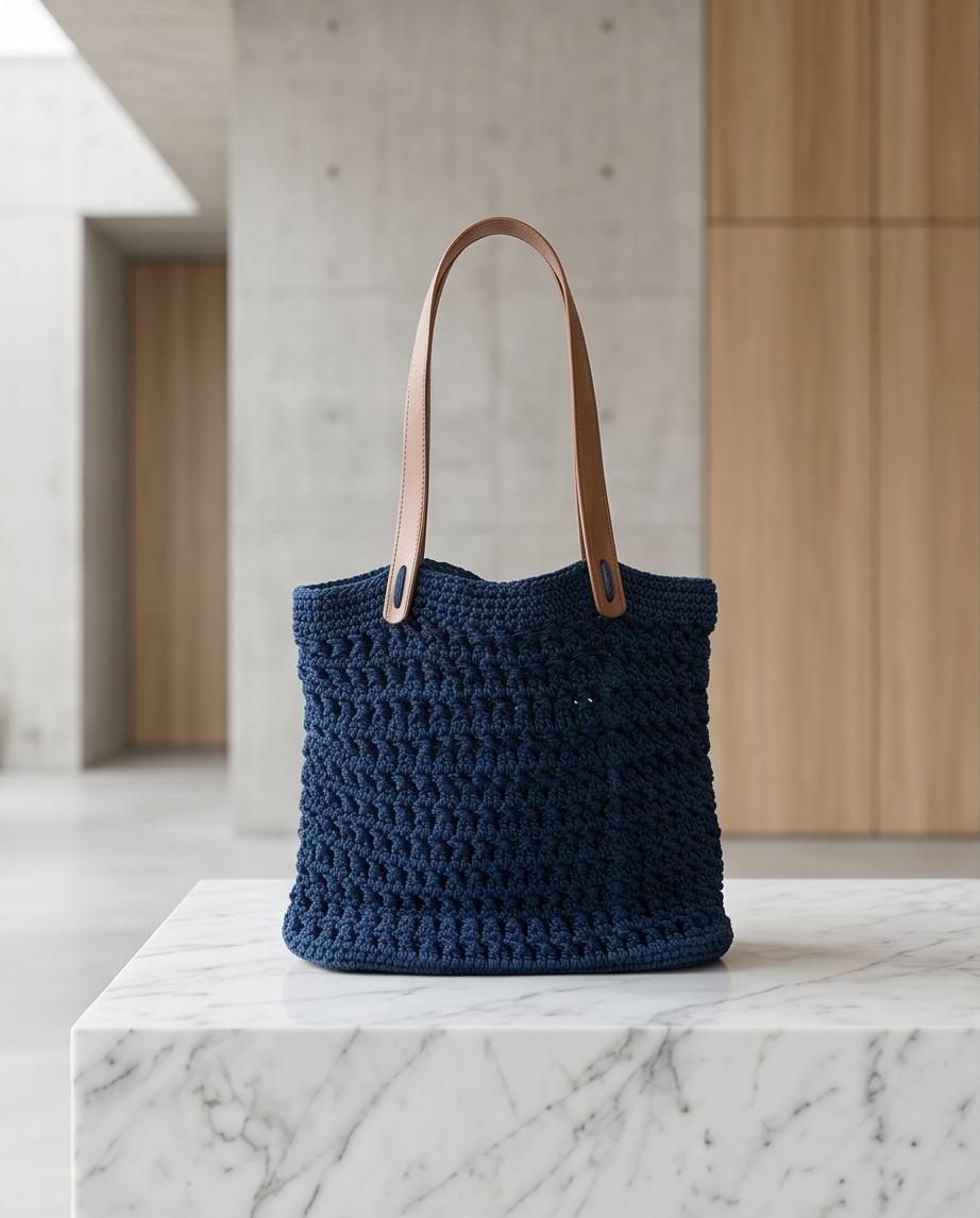 VTBags Midnight Ocean Crochet Tote