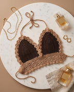VTBags Mocha Handmade Crochet Top