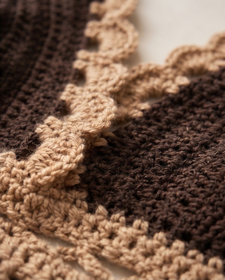 VTBags Mocha Handmade Crochet Top
