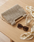 VTBags Natural Bamboo Beach Bag