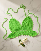 VTBags Neon Lime Mermaid Handmade Crochet Top